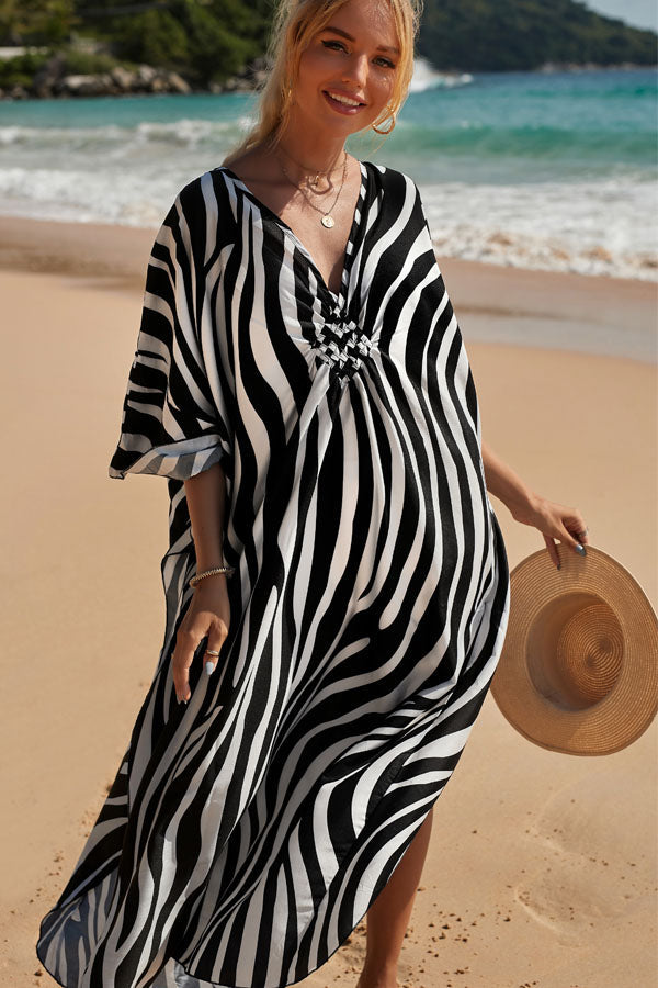 Zebra Pattern Loose Fit dress