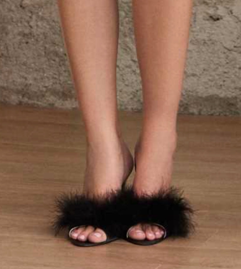 Fluffy Home slippers Heels