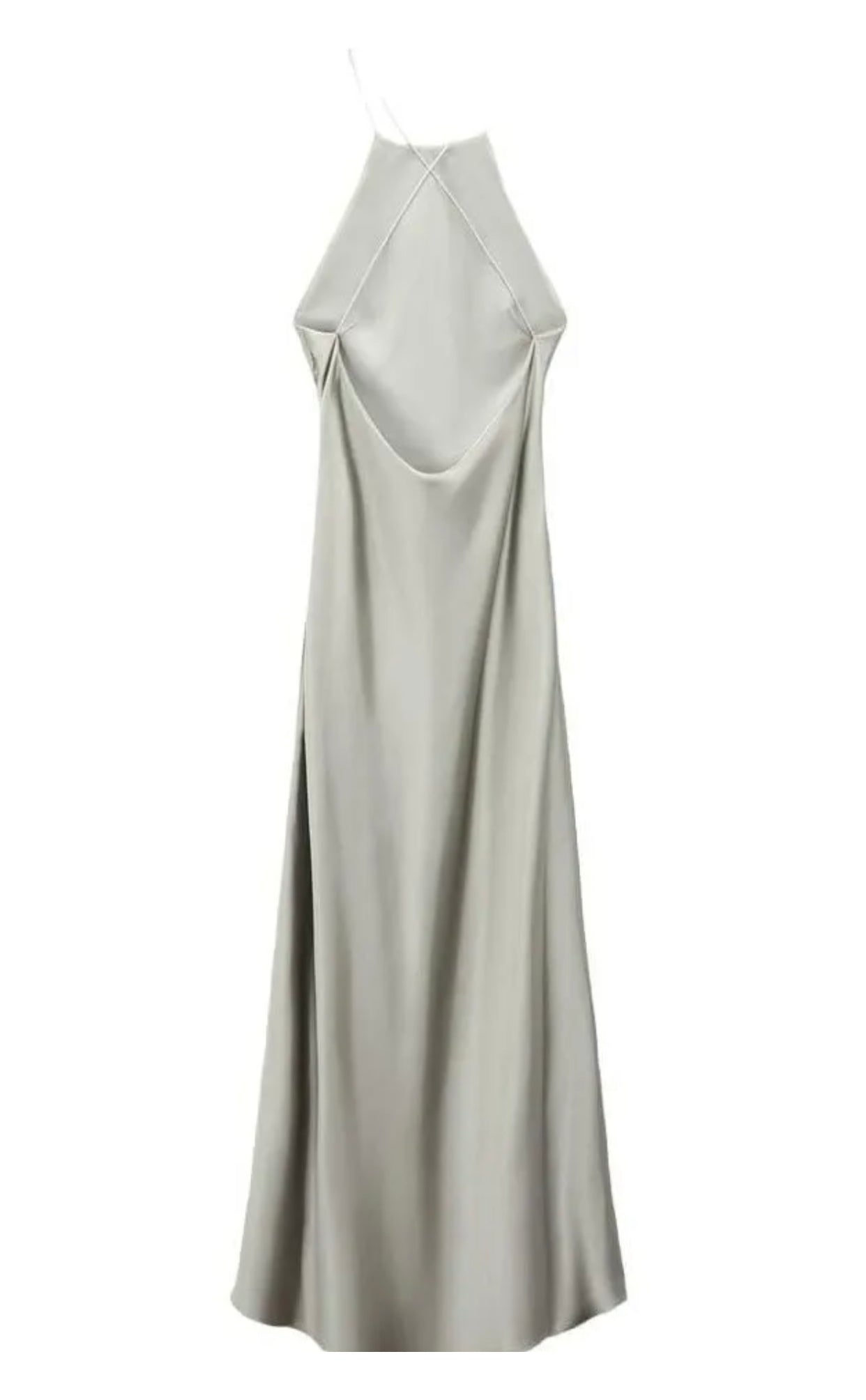 zara grey silk dress Grey Satin Dress , Zara , Size Xs-S