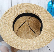 Load image into Gallery viewer, Classic Boater Straw Hat
