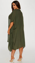 Load image into Gallery viewer, Cover-Up Kimono Olive
