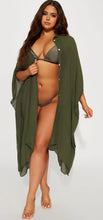 Load image into Gallery viewer, Cover-Up Kimono Olive
