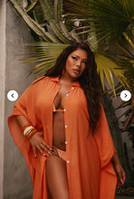 Load image into Gallery viewer, Cover-Up Kimono Orange
