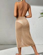 Load image into Gallery viewer, Summer Beach Vacation Crochet Cover-Up Dress
