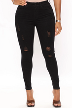 Load image into Gallery viewer, Booty Booty Push Up Skinny Jeans - Black
