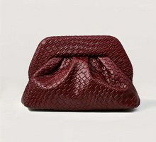 Load image into Gallery viewer, Woven Leather Bag Bordo
