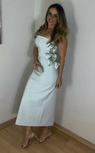Load image into Gallery viewer, MIDI DRESS WITH SATIN BOWS
