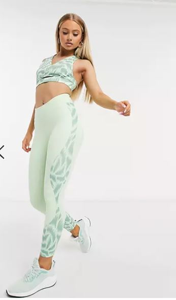 SPORT LEGGINGS LEOPARD MINT