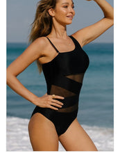 Load image into Gallery viewer, MESH PATCHWORK IN ONE PIECE SWIMSUIT
