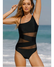 Load image into Gallery viewer, MESH PATCHWORK IN ONE PIECE SWIMSUIT
