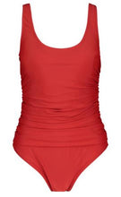 Load image into Gallery viewer, DKNY Red Ruched Swimsuit
